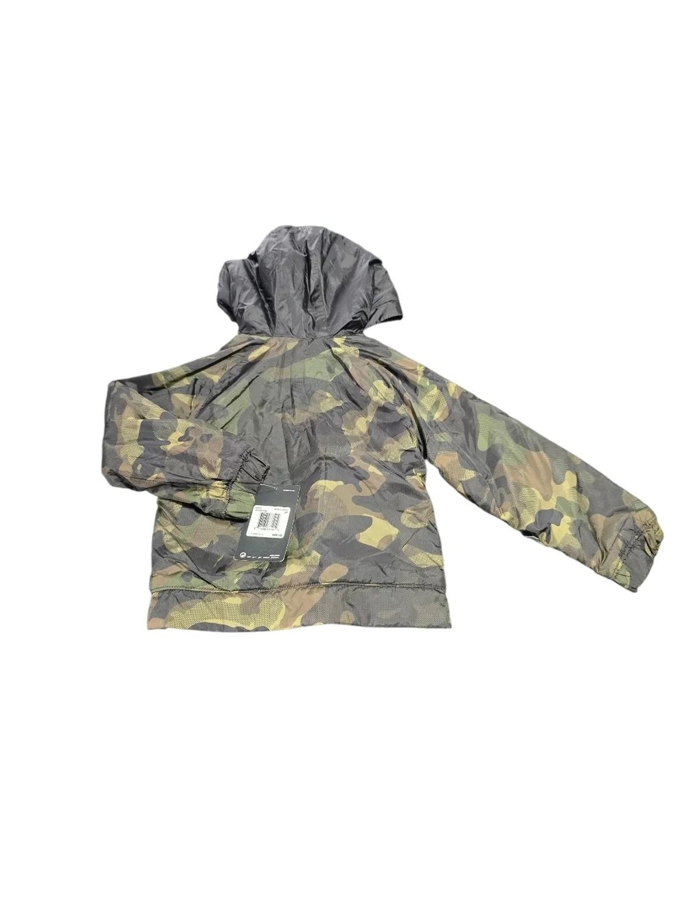 Nike Toddler Army Camo Lightweight Jacket with Hood - Green/Black Size 2T